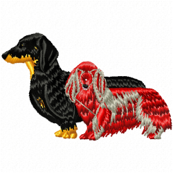 Dogs Embroidery Design 1